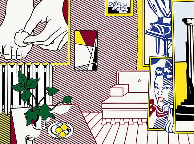 Roy Lichtenstein, Artist’s Studio “Foot Medication,” 1974. Art Institute of Chicago. Image: The Art Institute of Chicago / Art Resource, NY, Artwork: © The Estate of Roy Lichtenstein